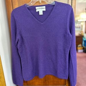 Cashmere sweater purple